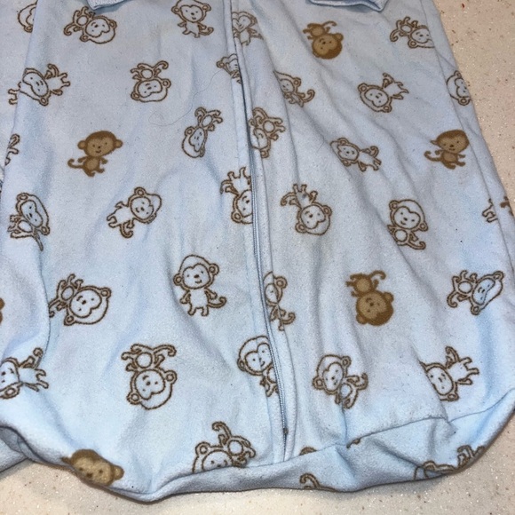 Fleece sleep sack set - wearable blanket for infants. - Picture 3 of 4